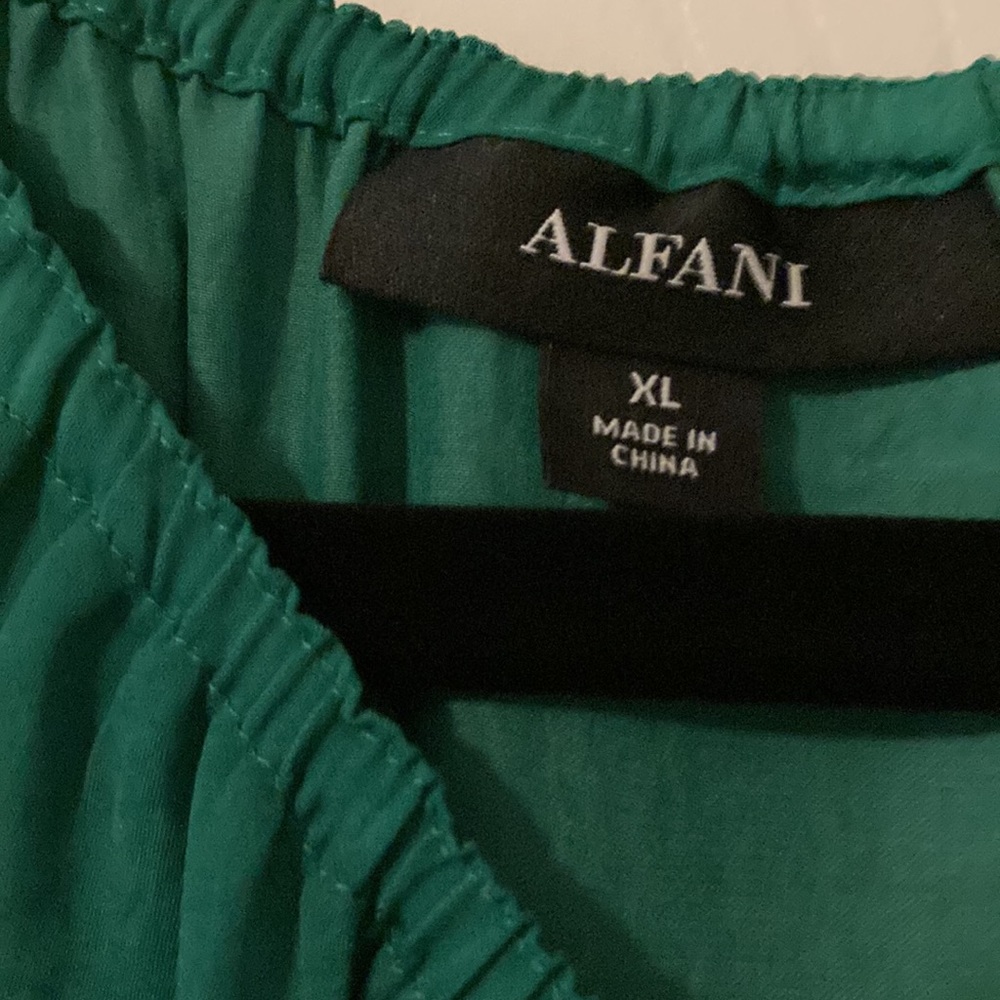 Alfani Women’s Long Sleeve Emerald Green Blouse (Size:XL) - Picture 2 of 6